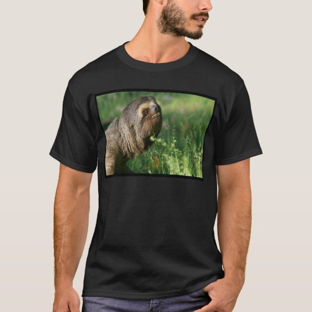Modèle foncé de base de T-shirt - customisé (Devant)