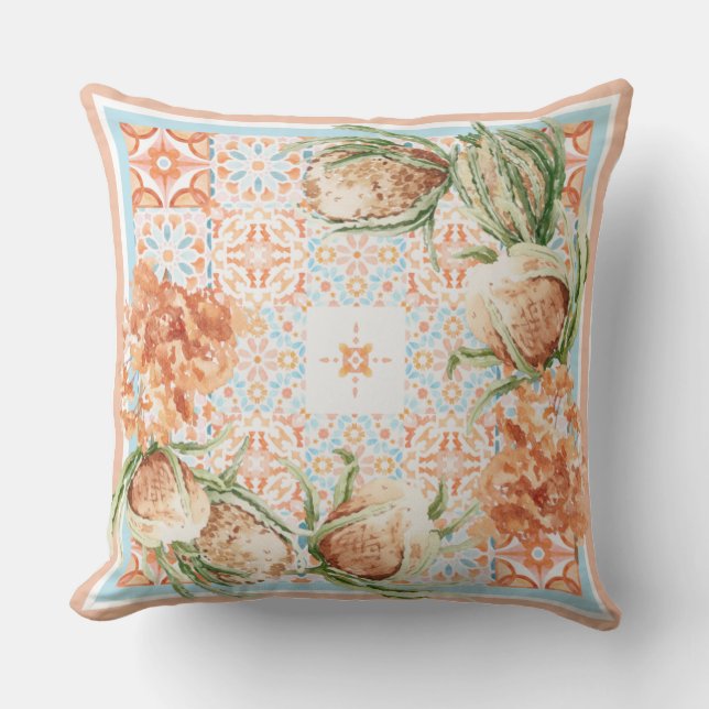 Modèle foulard floral Lève oreiller (Recto)