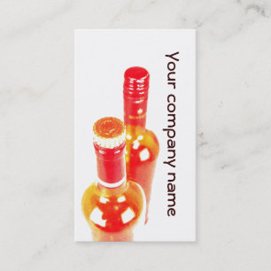 modèle génial de carte de visite de bouteilles de