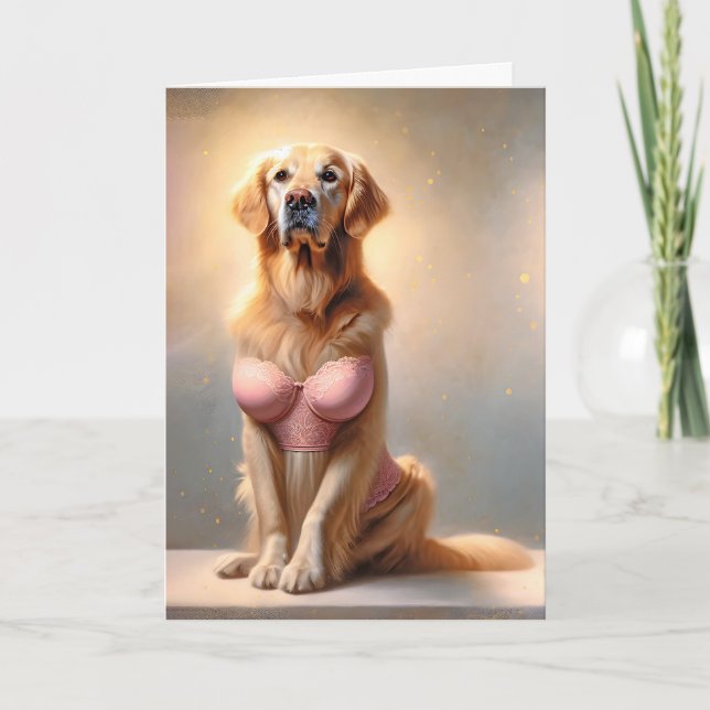 Modèle Golden Retriever pour anniversaire (Devant)