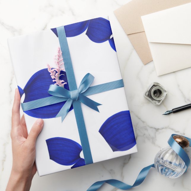 Modèle graphique papier cadeau bleu (Cadeaux)