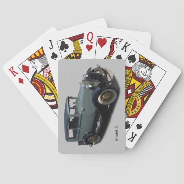 Modèle gris A cartes à jouer (dos)