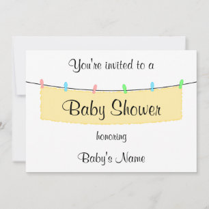 Modèle Invitation baby shower