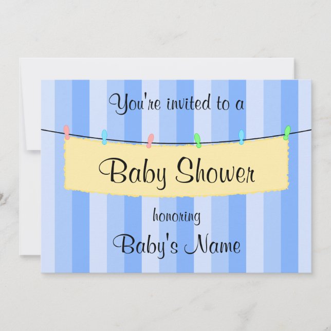 Modèle Invitation baby shower (Devant)