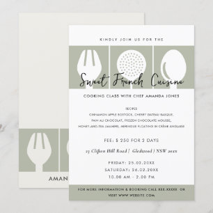 MODÈLE INVITATION DE CLASSE COOKERY DE LA FORCE DE
