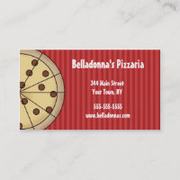 Modèle italien de carte de visite de Pizzaria de