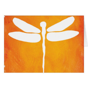 Modèle jaune-orange blanc d'aquarelle de libellul