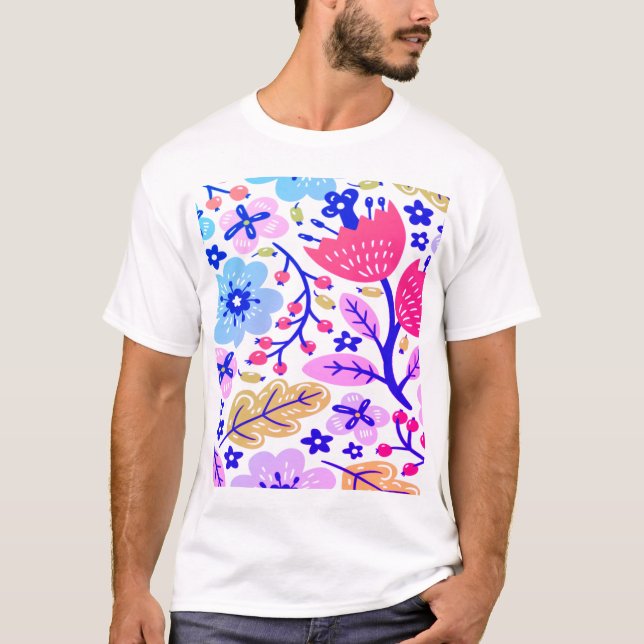 Modèle Jerry et fleurie T-shirt (Devant)
