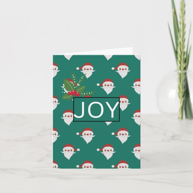 Modèle Joy Santa Dossier de Noël de Poche (Devant)