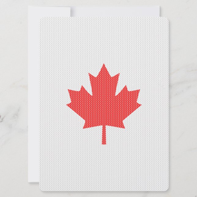 Modèle Knit Maple Leaf Tricot Motif (Devant)