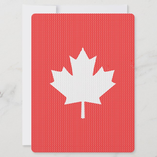 Modèle Knit Maple Leaf Tricot Motif (Devant)