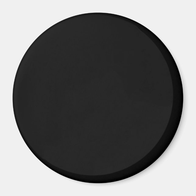 Modèle Magnet personnalisé Black Large Round Magne (Devant)