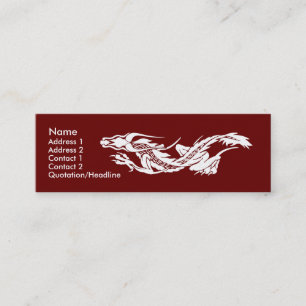 Modèle maigre de carte de profil - dragon