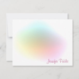 Modèle moderne coloré Script manuscrit Haut