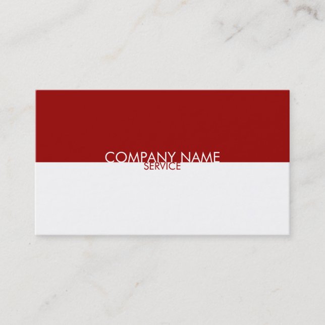 Modèle moderne de carte de visite de Minimalistic (Devant)