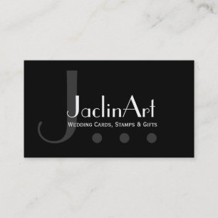 Modèle moderne noir et blanc de carte de visite