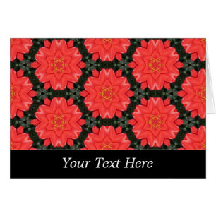 Modèle Motif de fleurs rouges