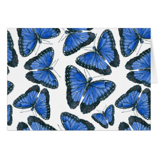Modèle motif de papillon bleu morpho (Devant horizontal)