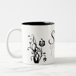 Modèle nommé floral de tasse