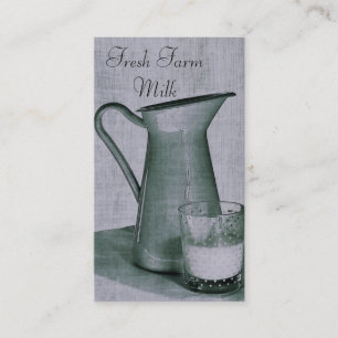 Modèle organique de carte de visite de lait de