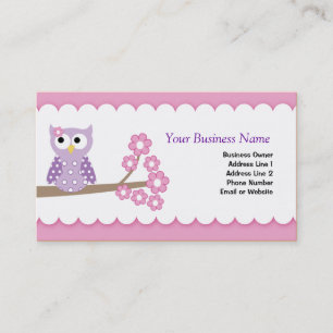 Modèle personnalisable de carte de visite de hibo