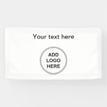 Modèle personnalisé de bannière de logo pour petit