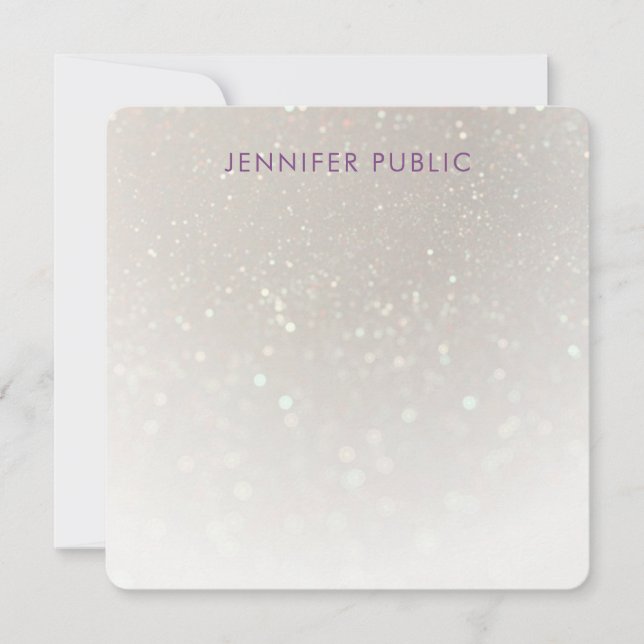 Modèle personnalisé monogramme manuscrit personnal (Devant)