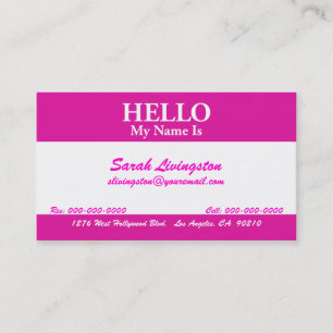 Modèle personnel du carte de visite 6