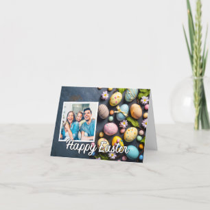 Modèle photo coloré des oeufs de Pâques personnali