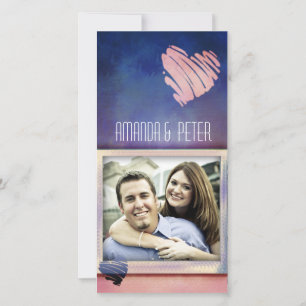 Modèle photo couleur Valentine / Carte d'amour