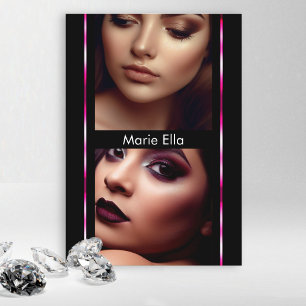 modèle photo de la carte Comp Glam rose noir de 3,