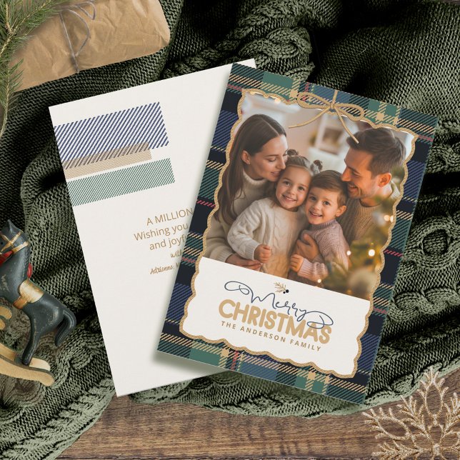 Modèle photo de Noël Tartan Border ID1141B (Créateur téléchargé)