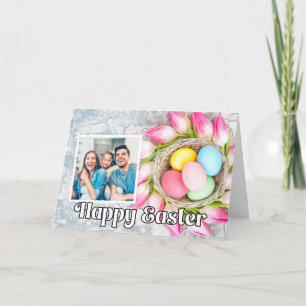 Modèle photo de panier de Pâques personnalisé