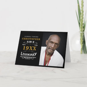 Modèle photo personnalisé Anniversaire Père légend