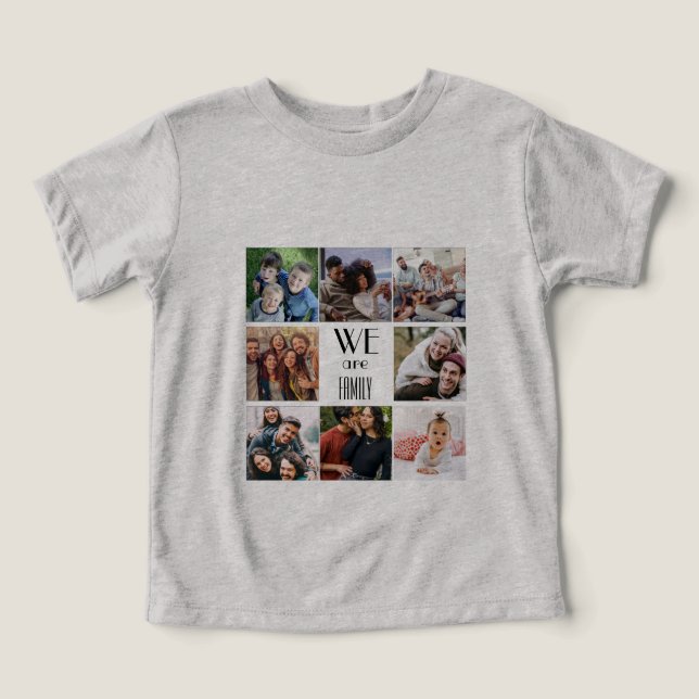 Modèle photo personnalisé "We Are Family" (Design Recto)