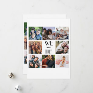 Modèle photo personnalisé "We Are Family"