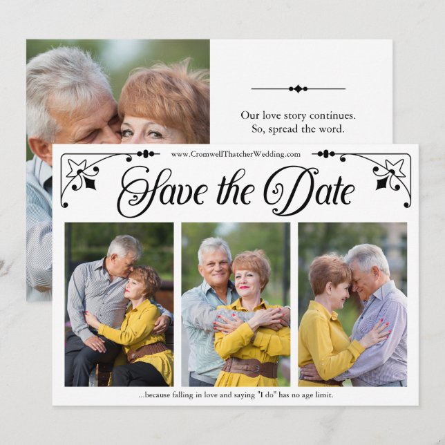 Modèle photo recto-verso du script vintage (Devant / Derrière)