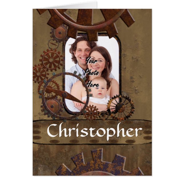 Modèle photo steampunk personnalisé (Devant)