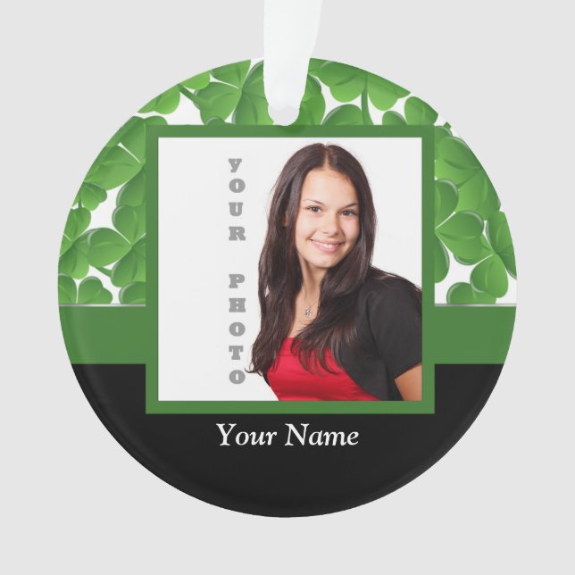 Modèle photo vert de shamrock (devant)