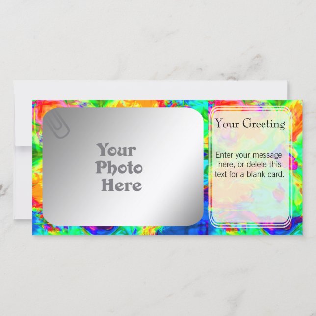 Modèle PhotoCard Rainbow Pool (Devant)