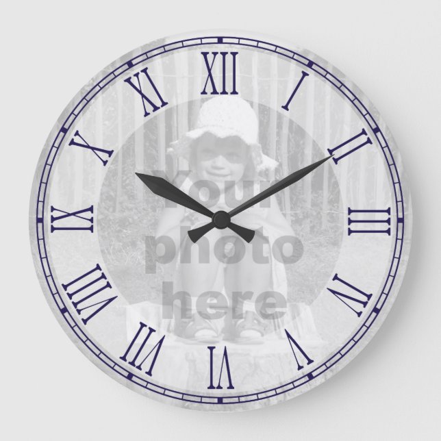 Modèle pour votre photo romaine numeral horloge mu (Recto)