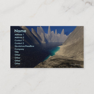 Modèle privé de carte de visite de plage