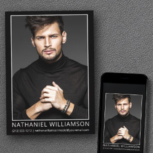 Modèle Pro moderne et Carte photo acteur
