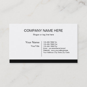 Modèle professionnel de carte de visite