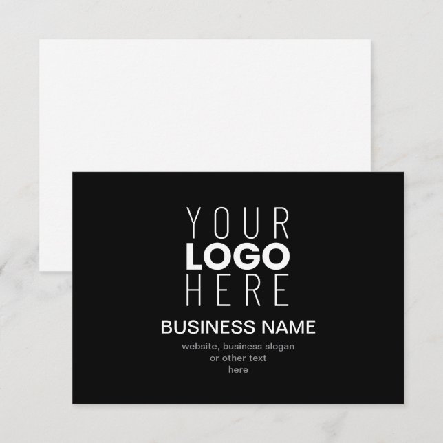 Modèle promotionnel simple pour le logo de votre e (Devant / Derrière)