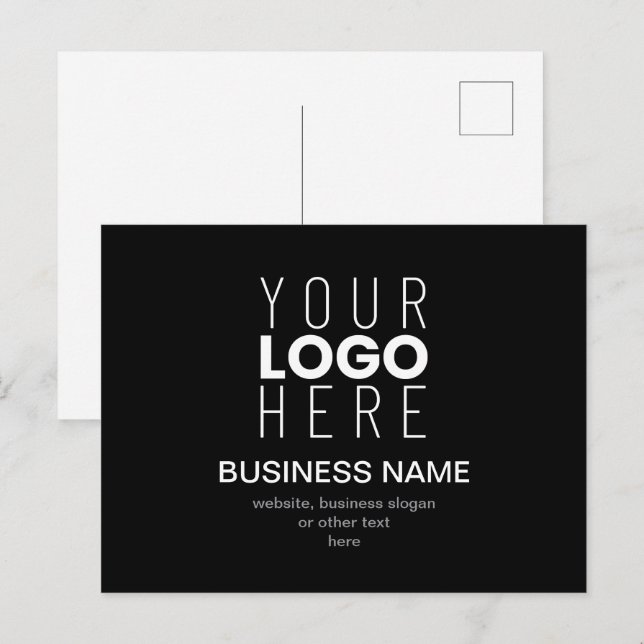 Modèle promotionnel simple pour le logo de votre e (Devant / Derrière)