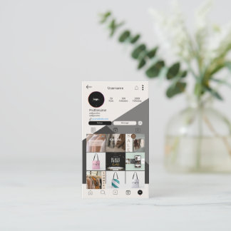 Modèle QRCode Carte de visite Instagram personnali