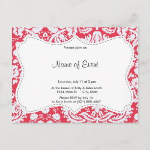 Modèle Red Damask tendance