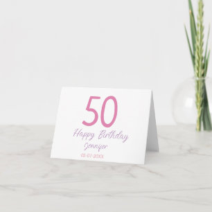 modèle rose anniversaire 50 ans ajoutez nom date a