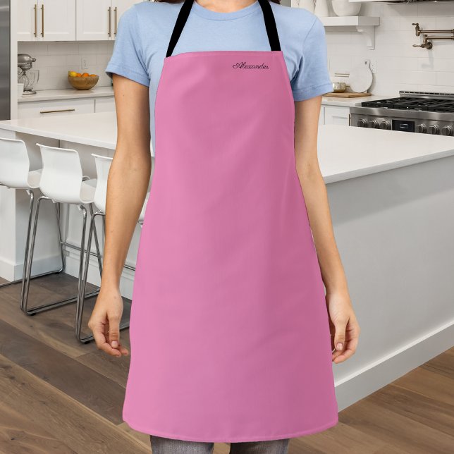 Modèle rose moderne, tablier noir (Créateur téléchargé)